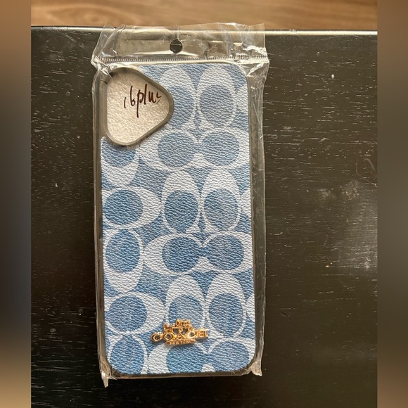 Coach IPhone 16 Plus phone case graphic gold logo - Picture 1 of 8